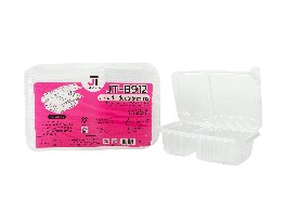 กล่องใส PP ฝาล็อค 2 ช่อง JT-B912 ขนาด 750ml. ตรา JT